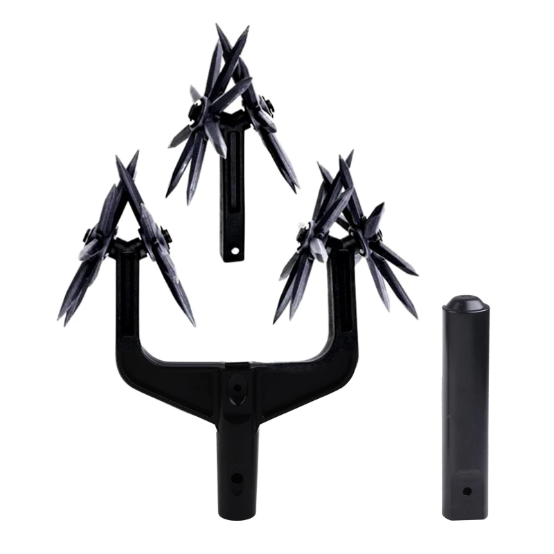 

2022 New Professional Cultivator Tool Soil Turning Tool with 3 Roots Reinforced Tines Lawn Aerator Tillers Cultivators Gardening
