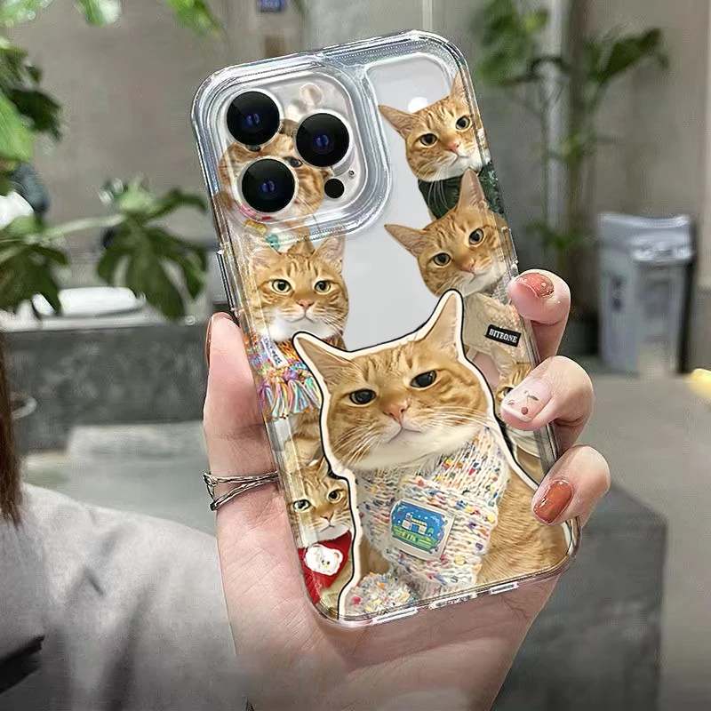 Фото Милый прозрачный чехол для телефона с кошкой в бандане для Samsung Galaxy A37 A17 A57 S26 Plus S25 FE S24 Ultra S23 S22 S21 A56 A16 A36 A54 A55 №4