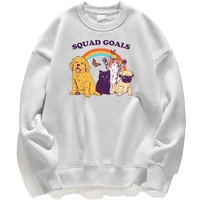 butterfly squad goals cat dog hoodies sweatshirt men hoodie sweatshirts winter autumn crewneck jumper pullover streetwear hoody