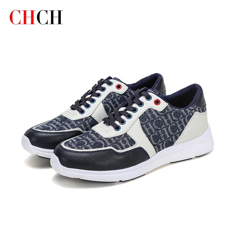 CHCH Women's Sneakers Breathable Comfortable Casual Shoes Luxury Brand Shoes Leather Woven Patchwork Colorful Running Shoes