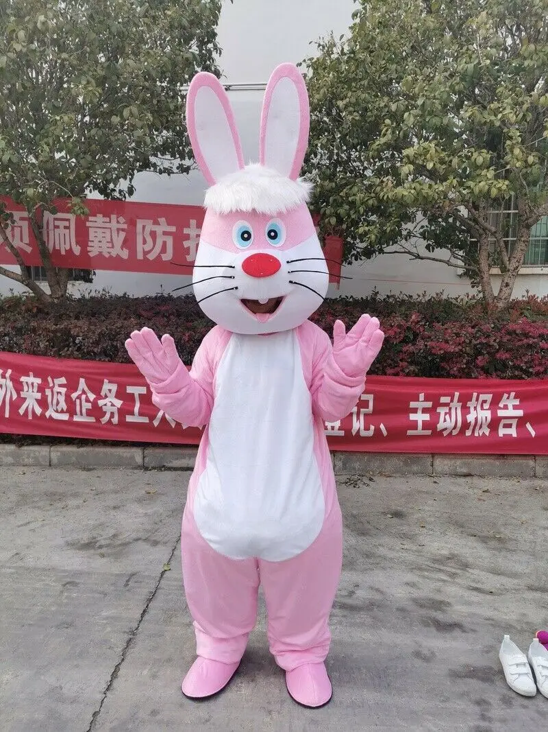 Пасхальный косплей кролик заяц костюм-талисман для косплея пушистые костюмы