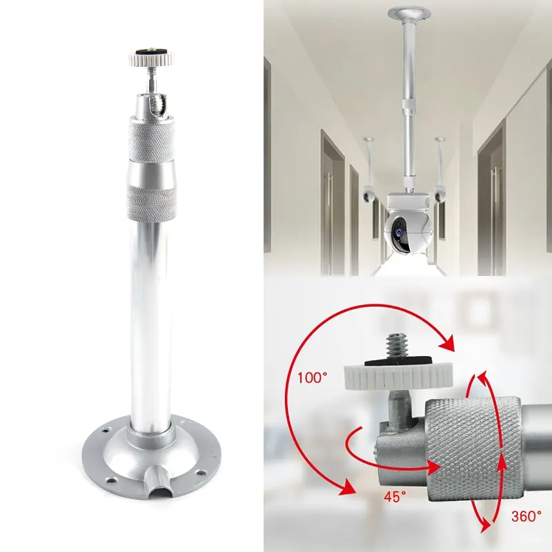 

Universal Projector Mount 20-40cm Projector Ceiling Wall Mount Aluminium Bracket 360 Degree Adjustable Projector Ceiling Mount