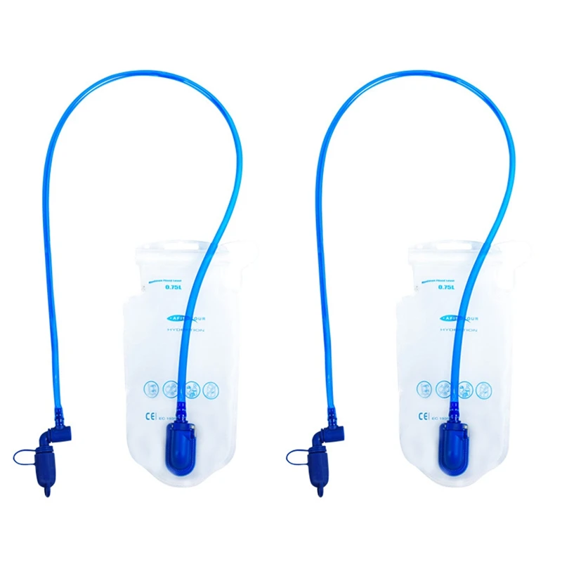 

AFISHTOUR Outdoor Hydration Water Bag Backpack 0.75L Bottle Drinking Tube Leakproof Water Reservoir For Hiking Camping