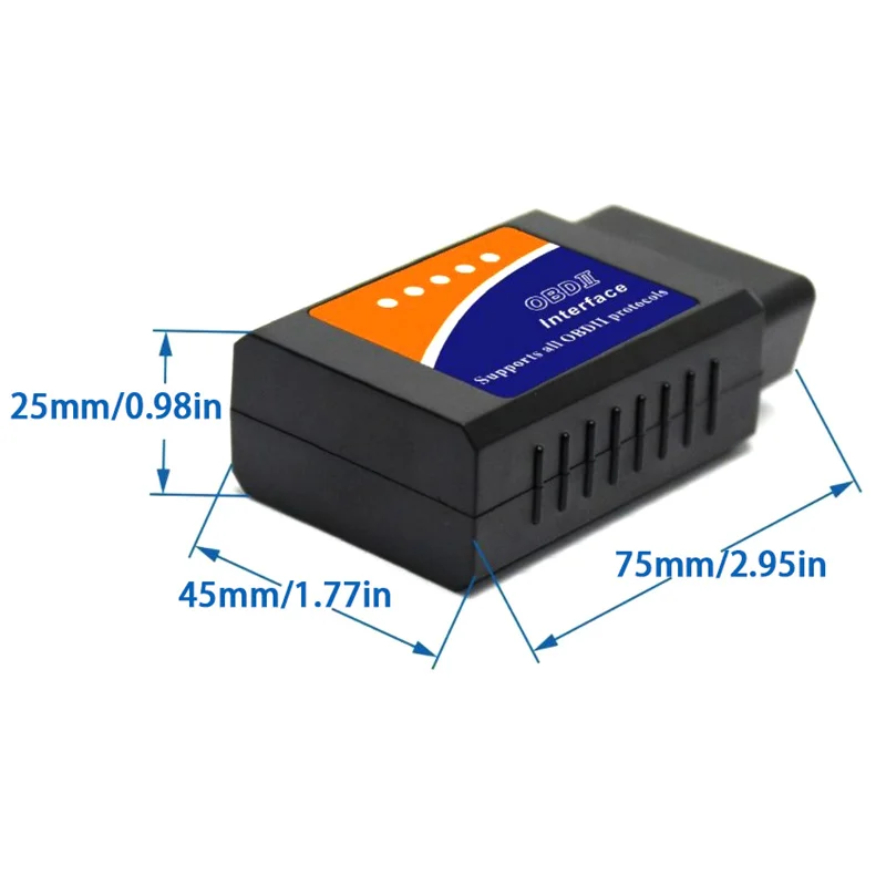 Автомобильный диагностический сканер ELM327 V1.5 OBD2 Wi-Fi для Android/IOS/Windows