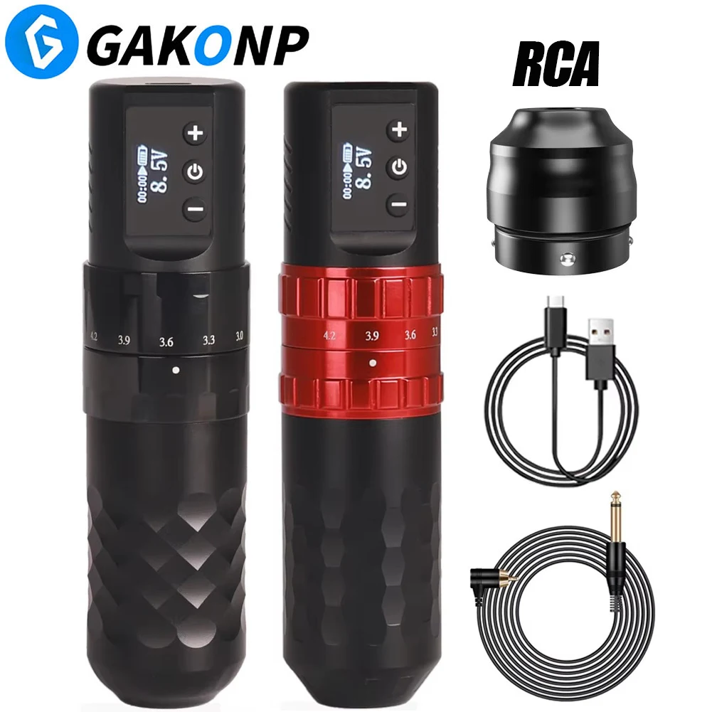 Беспроводная ручка для тату-машины с регулируемым ходом аккумулятор большой