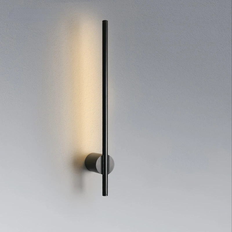 

Home led reative Long Strip Minimalist Wall Lamp Bedroom Modern Wall Light Living Room Background Bedside Lamps With Switch