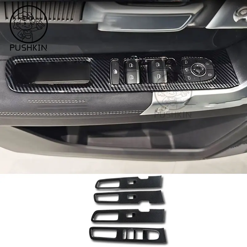 

RHD LHD для Chery JAECOO J7 2024 2025 ABS, аксессуары для интерьера из углеродного волокна, крышка переключателя подъема окна, панель переключения передач, вентиляционная крышка переменного тока