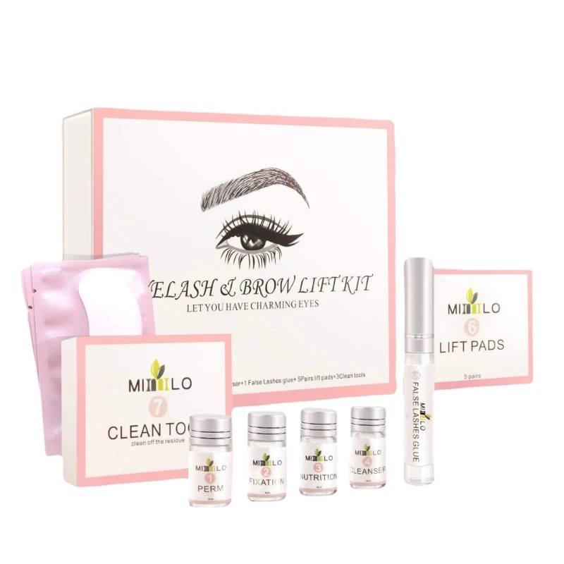 

Eyelash Eyebrow Dye Tinted Kit Lash Lifting Eyebrow Dyeing Makeup for Women Girl