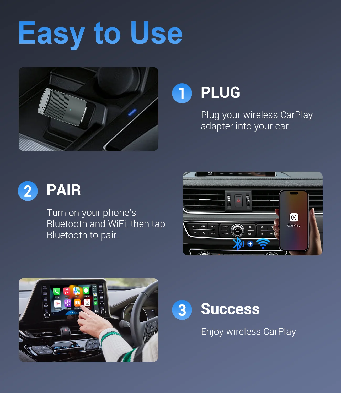 Ottomotion MINI Wireless Android Auto Adapter USB Stick Автомобильные аксессуары для Skoda VW Mazda Toyota Kia Ford