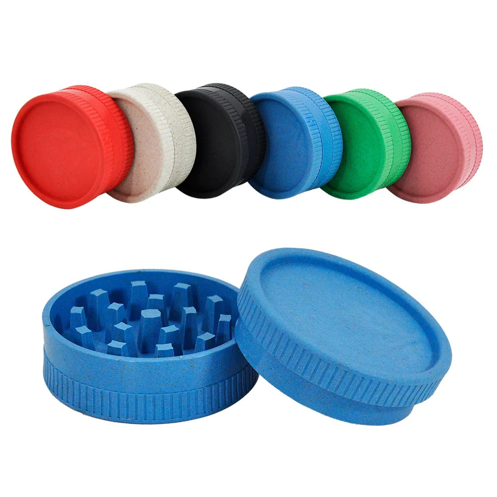 

2-layer Weed Grinder 56MM/2.2inch Plastic Degradable Herb Tobacco Grass Grinder for Smoking Herbal Crusher Smoking Accessories