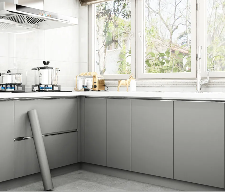 

Kitchen Cabinet Door Wall Stickers Waterproof Furniture Refurbishment Oil Resistant Self Adhesive Wallpaper DIY Home Decor Vinyl