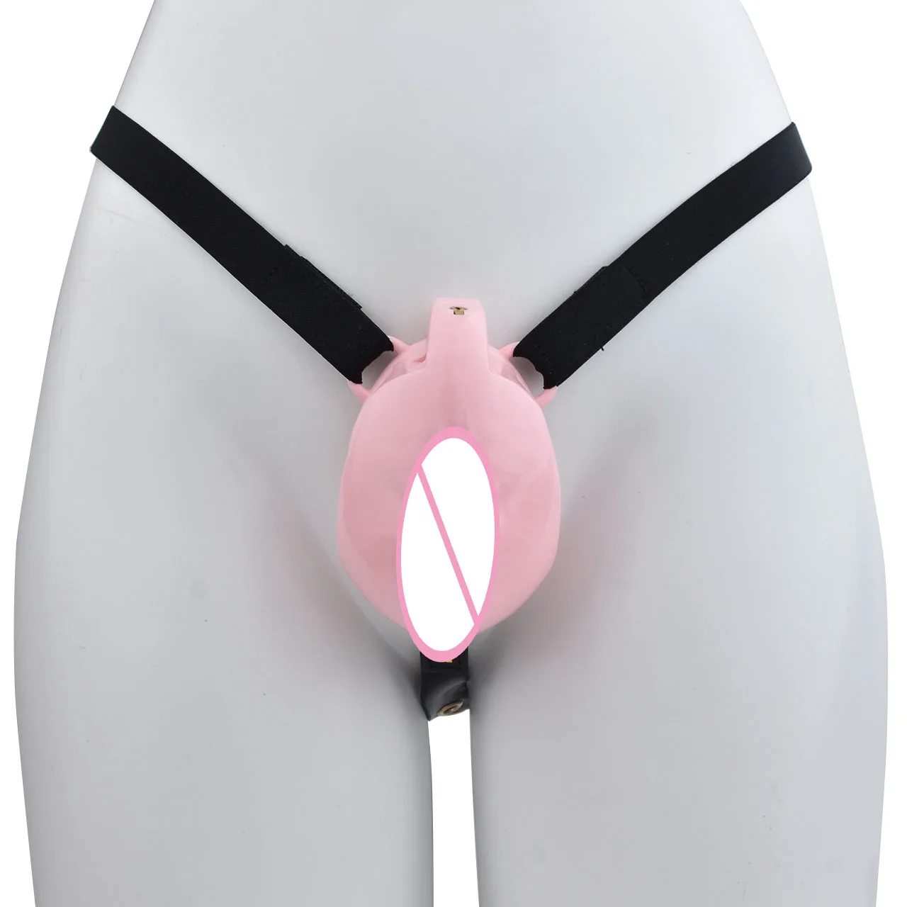 Розовая полное покрытие реалистичная вагина с текстурой мужская клетка