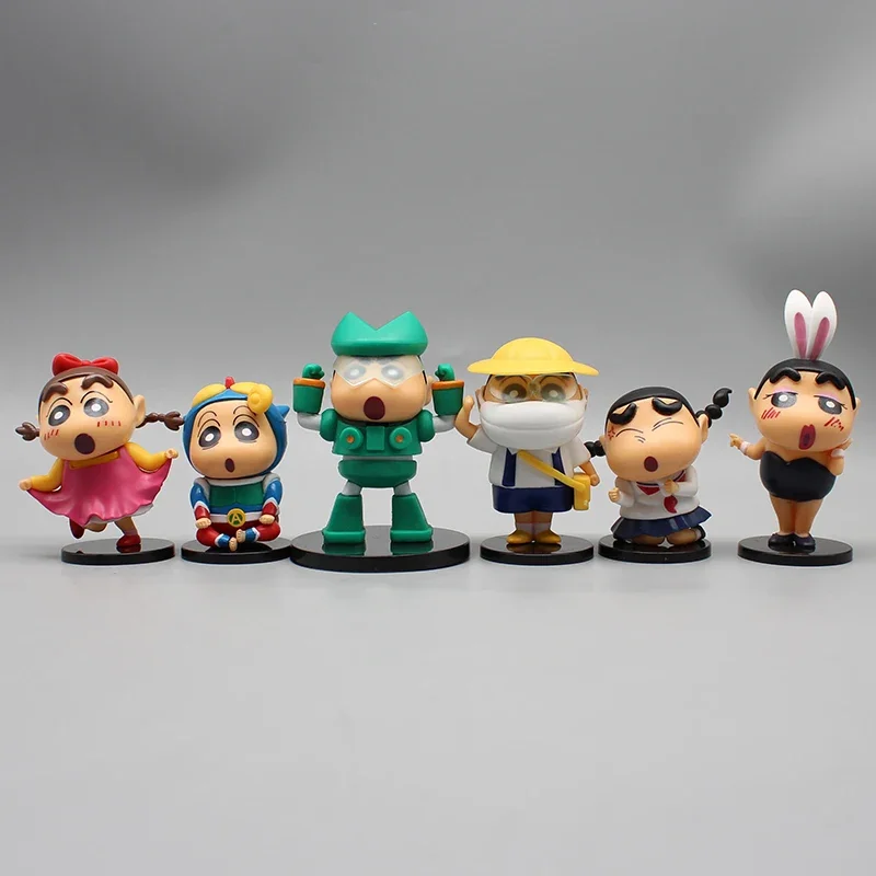 Фигурки Crayon Shin-chan 8 5 см нохара шинсукэ кантамуй робот экшн-фигурки из ПВХ аниме