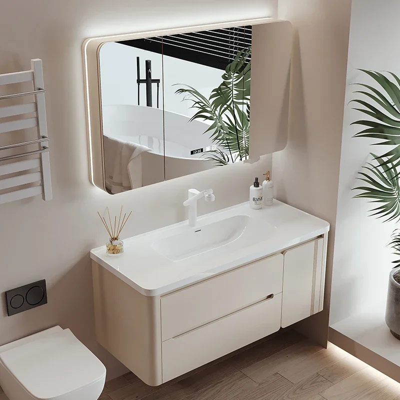 Шкаф для ванной комнаты умывальник многофункциональная домашняя мебель