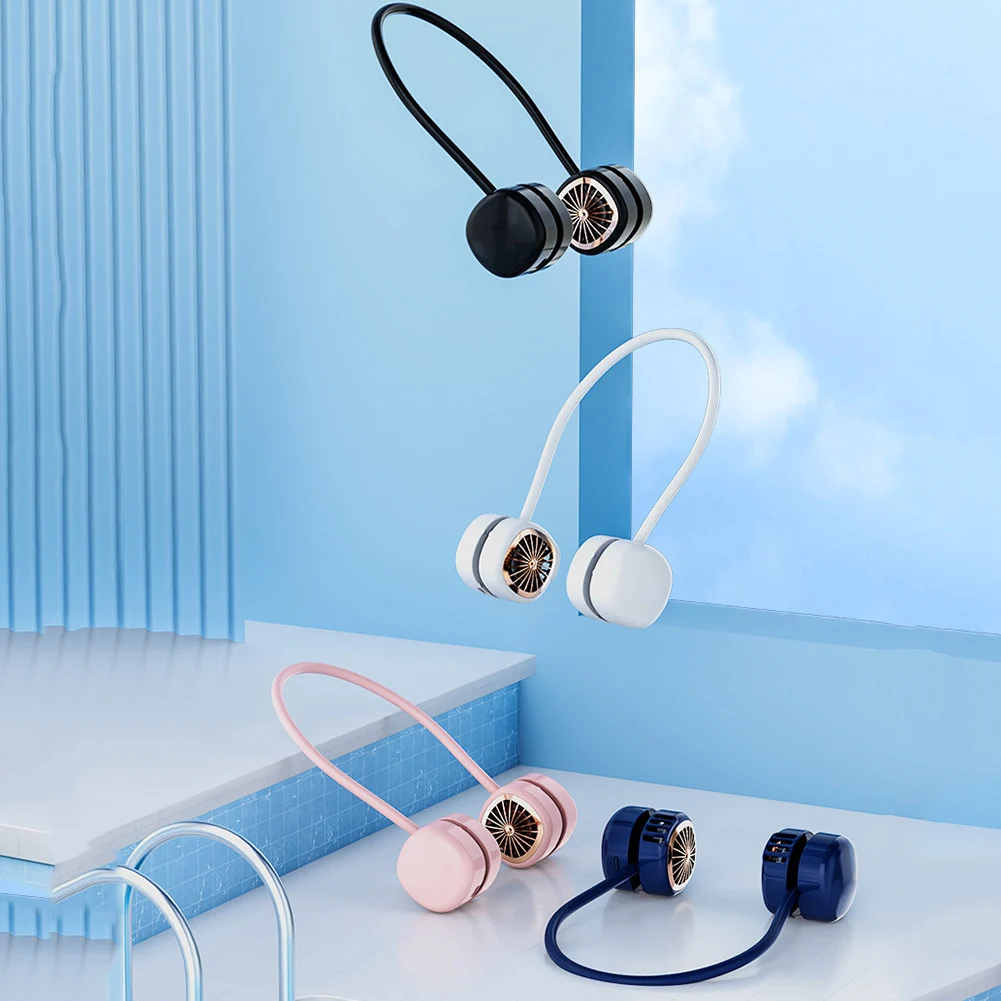 

Mini Neck Fan Summer Outdoor Personal Portable Student Classroom Office Cute Small Cooling USB Wind Power Fans