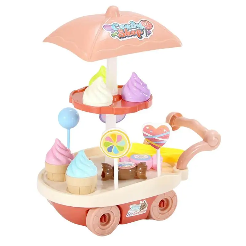 

Ice Cream Cart For Kids Pretend Ice Cream Cart Toys For Boys Toddler Play Toys For Children Little Girls And Boys Kids And Child