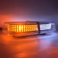 Mini 240 LED Car Strobe Light Beacon Police Flashing Emergency Warning Lights Bar for Truck Vehicles Red Blue Yellow White