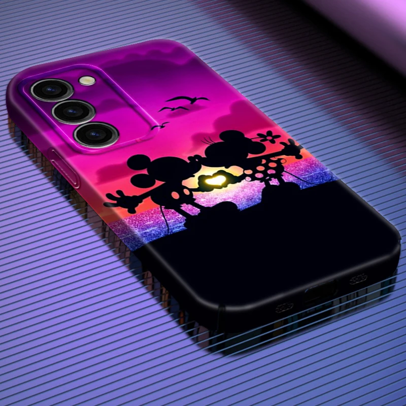 

Disney Cartoon Mickey Minnie Phone Case For Samsung Galaxy S23 S22 Pro Plus Ultra 4G 5G A03 Funda Back Feilin Film Hard Cover