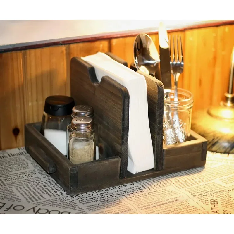 Винтажная подставка для салфеток с солью и перцем Caddy стола кухни