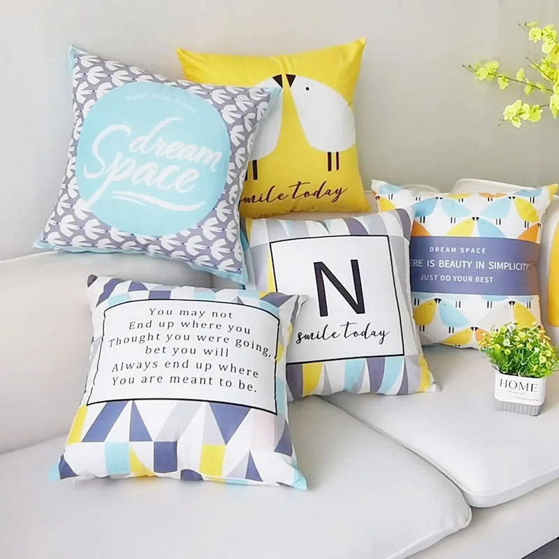 

Oil Painting Pillow Covers Velvet Throw Pillow Covers Living Room Decoration Branch Polyester Linen Cushion Cover 45x45cm E0528