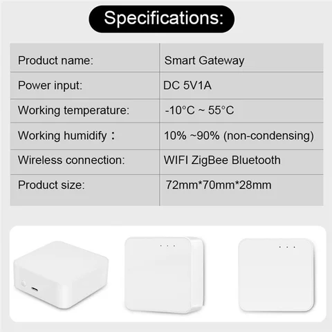 Tuya Zigbee WiFi Bluetooth Smart Gateway Совместимый мост-концентратор Smart Life APP Control для дома