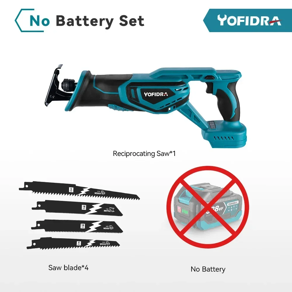 

Бесщеточная сабельная пила Yofidra 3000 Вт для Makita 18 В
