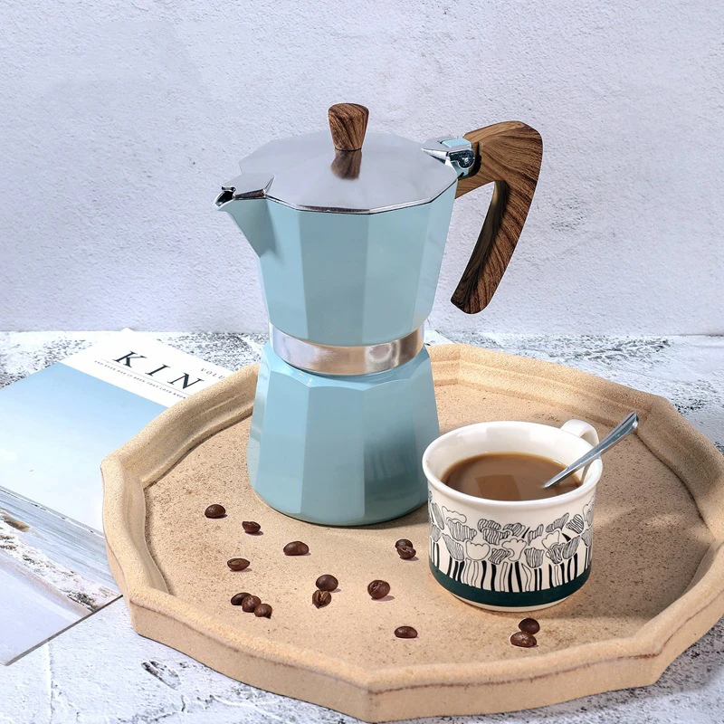 Котелок Moka итальянская кофемашина эспрессо алюминиевая гейзерная кофеварка