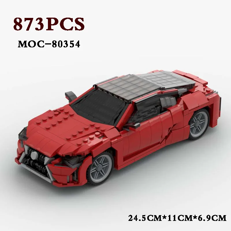 

MOC-80354 LC500 Racing Building Block Model Assembly Building Block Toy 873 DIY Racing Boy Toys Birthday Gifts Christmas Gifts