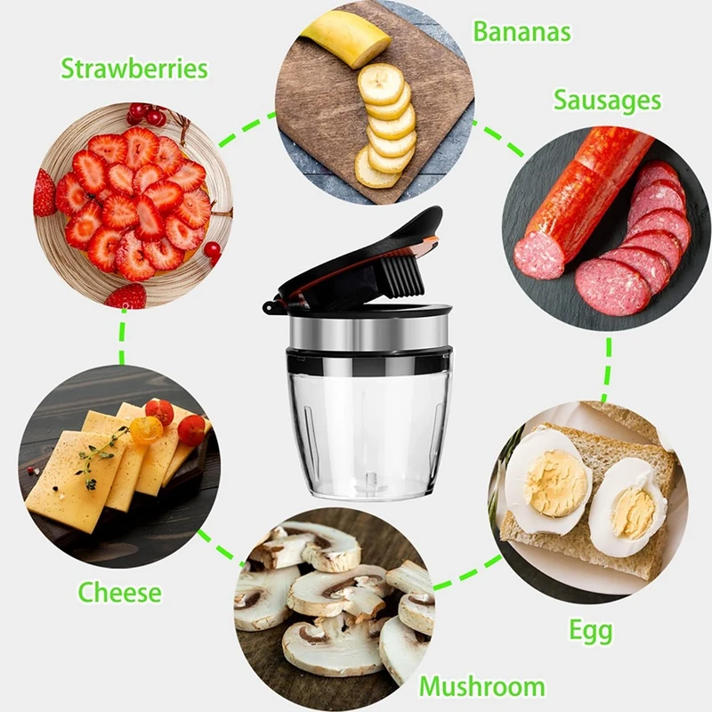 Слайсер для яиц слайсер фруктов чашка бананов из нержавеющей стали быстрого