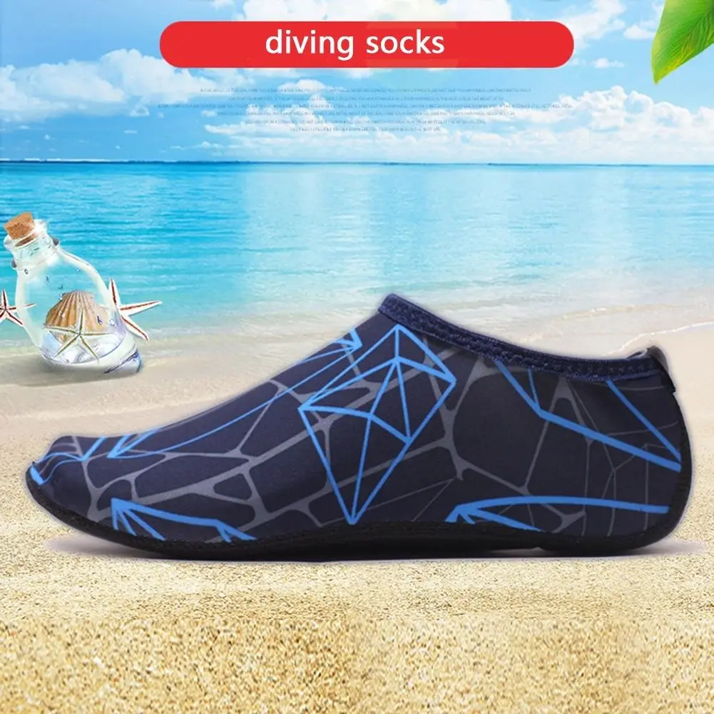 

Unisex Slipper Coral Printing Summer Snorkeling Socks Beach Sandal Flat Shoe Water Diving Socks Swimming Shoes