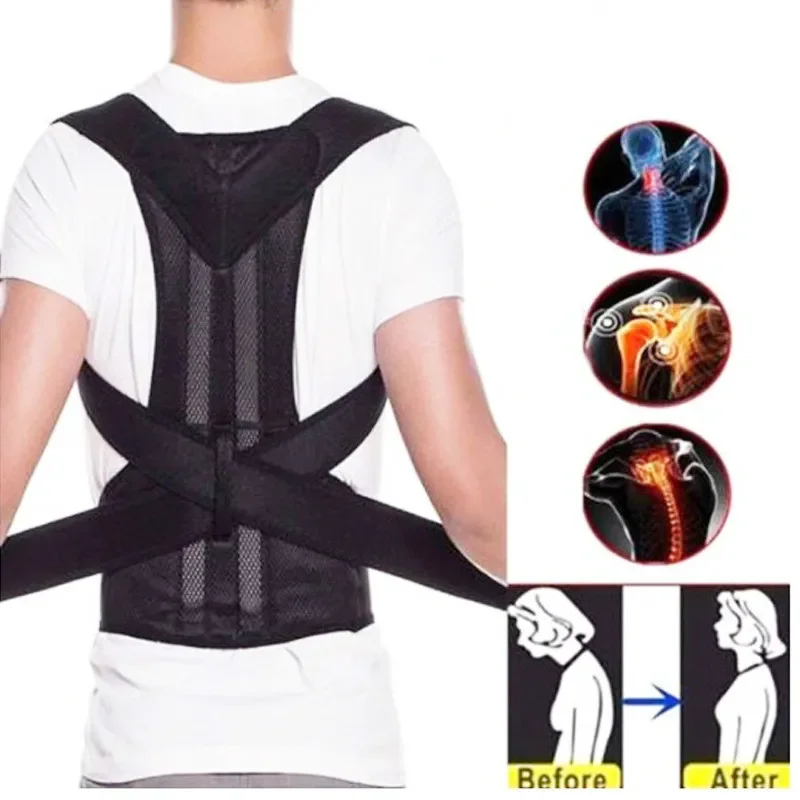 

Posture Corrector Back Posture Brace Clavicle Support Stop Slouching and Hunching Adjustable Back Trainer Unisex Correction belt