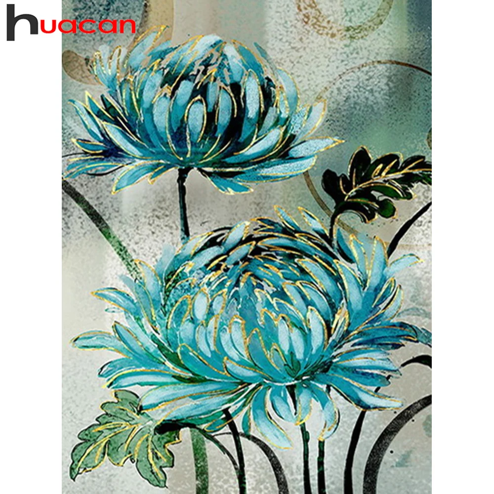 

Huacan 5d Diy Diamond Painting Flower Paintings For Interior Mosaic Embroidery Peony Home Decor Diamond Art