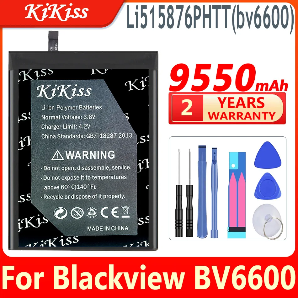 

Новый 100% оригинальный аккумулятор KiKiss Li515876PHTT 9550 мАч для Blackview BV6600