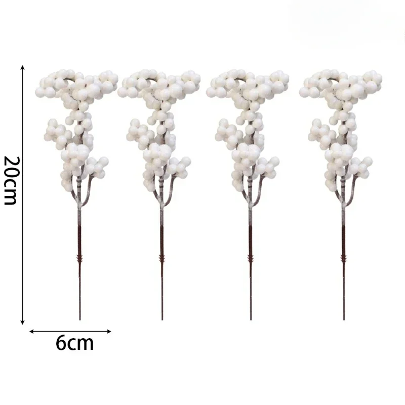 Искусственные белые веточки ягод