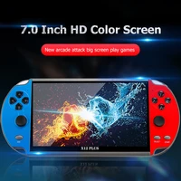 x12 plus handheld game console 7 1 inch hd screen handheld portable video player built in 10000 classic free games