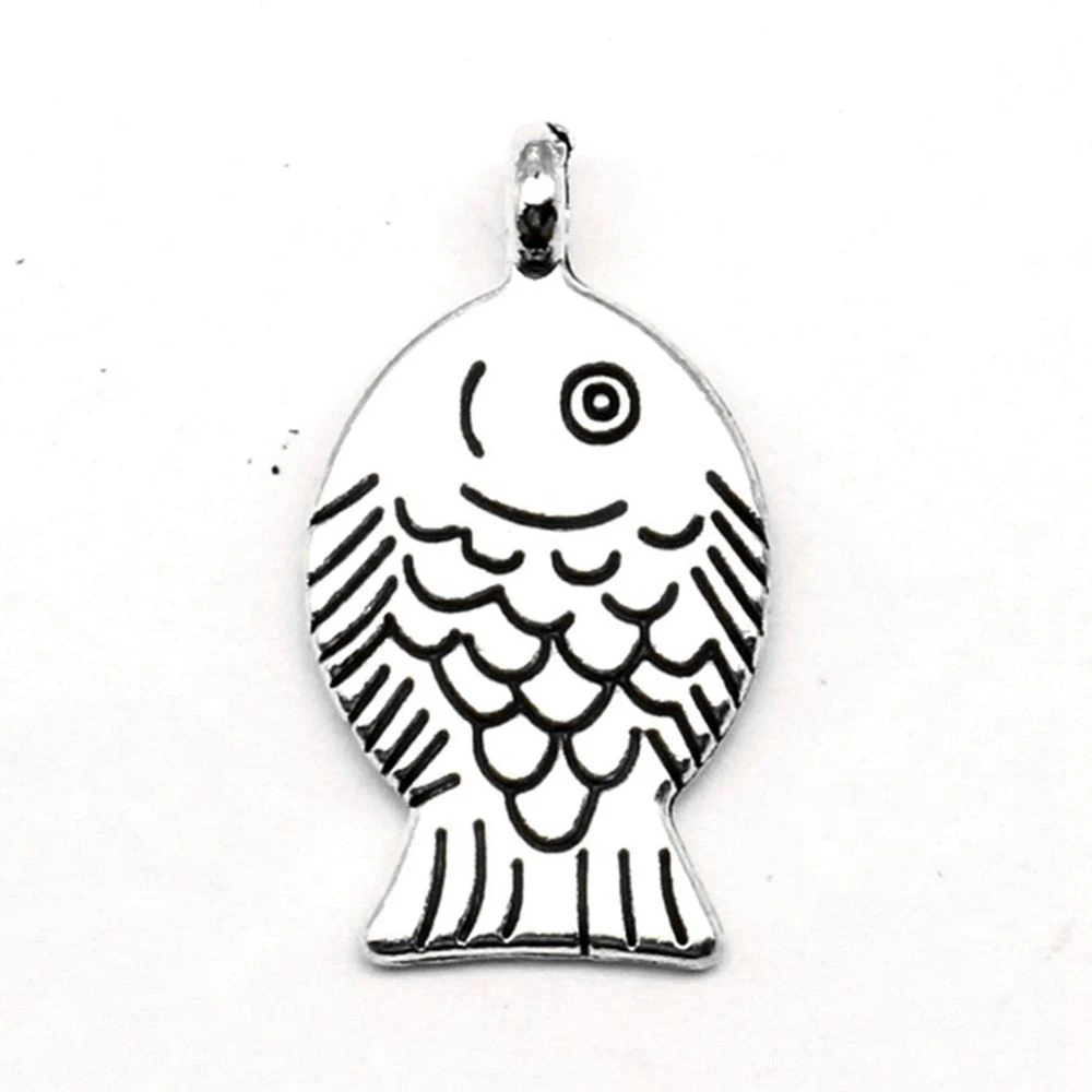 

Fish Charm For Making Jewelry Diy Finding 30pcs 14x25mm