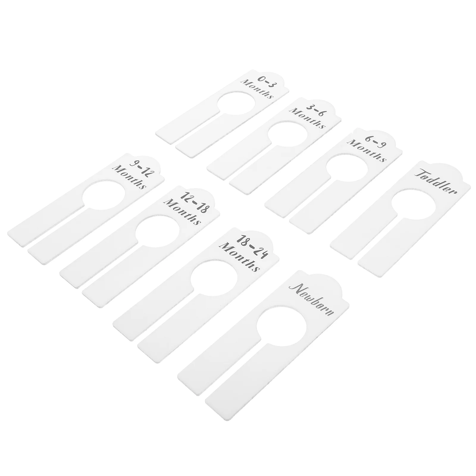 

8pcs Useful Baby Closet Dividers Baby Clothes Organizers Home Wardrobe Dividers