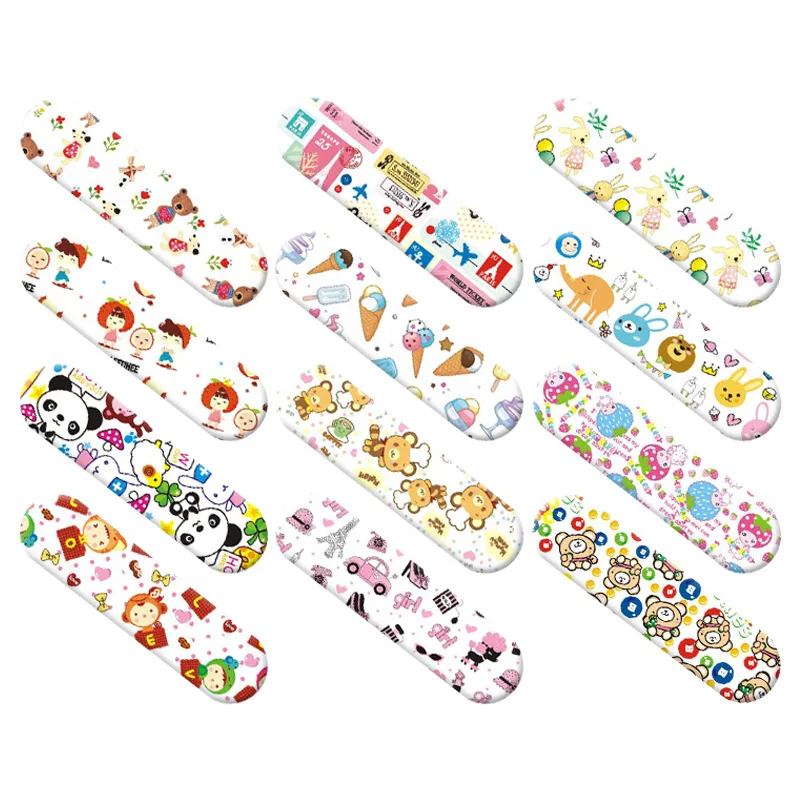 

120pcs Cartoon Animal Wound Patch for Children Kids Waterproof Band Aid Breathable Sticking Plaster First Aid Adhesive Bandage