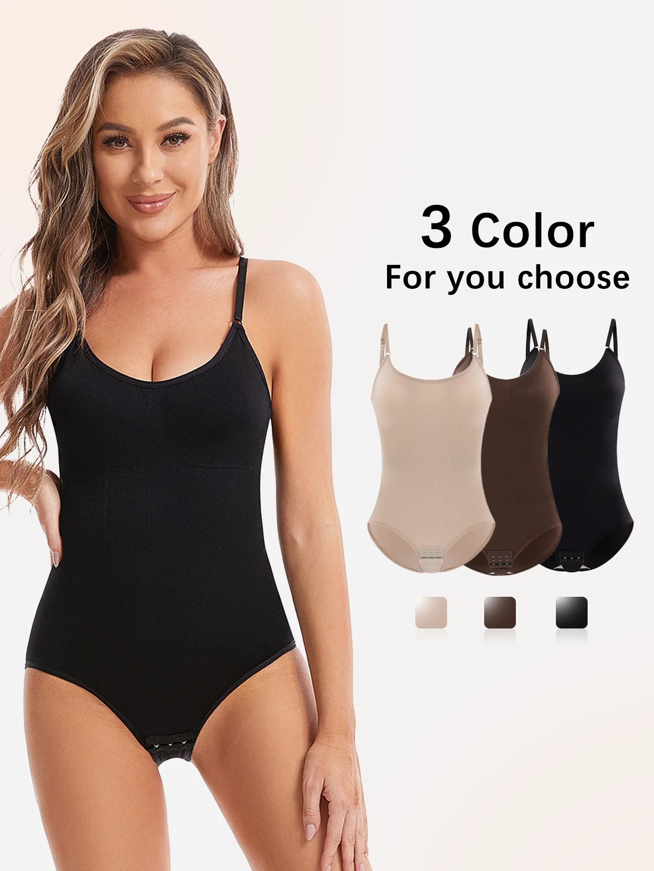 Women Slimming Shapewear Seamless Butt Lifter Full Body Shaper Smooth Out Bodysuit Open Crotch High Elastic Suits