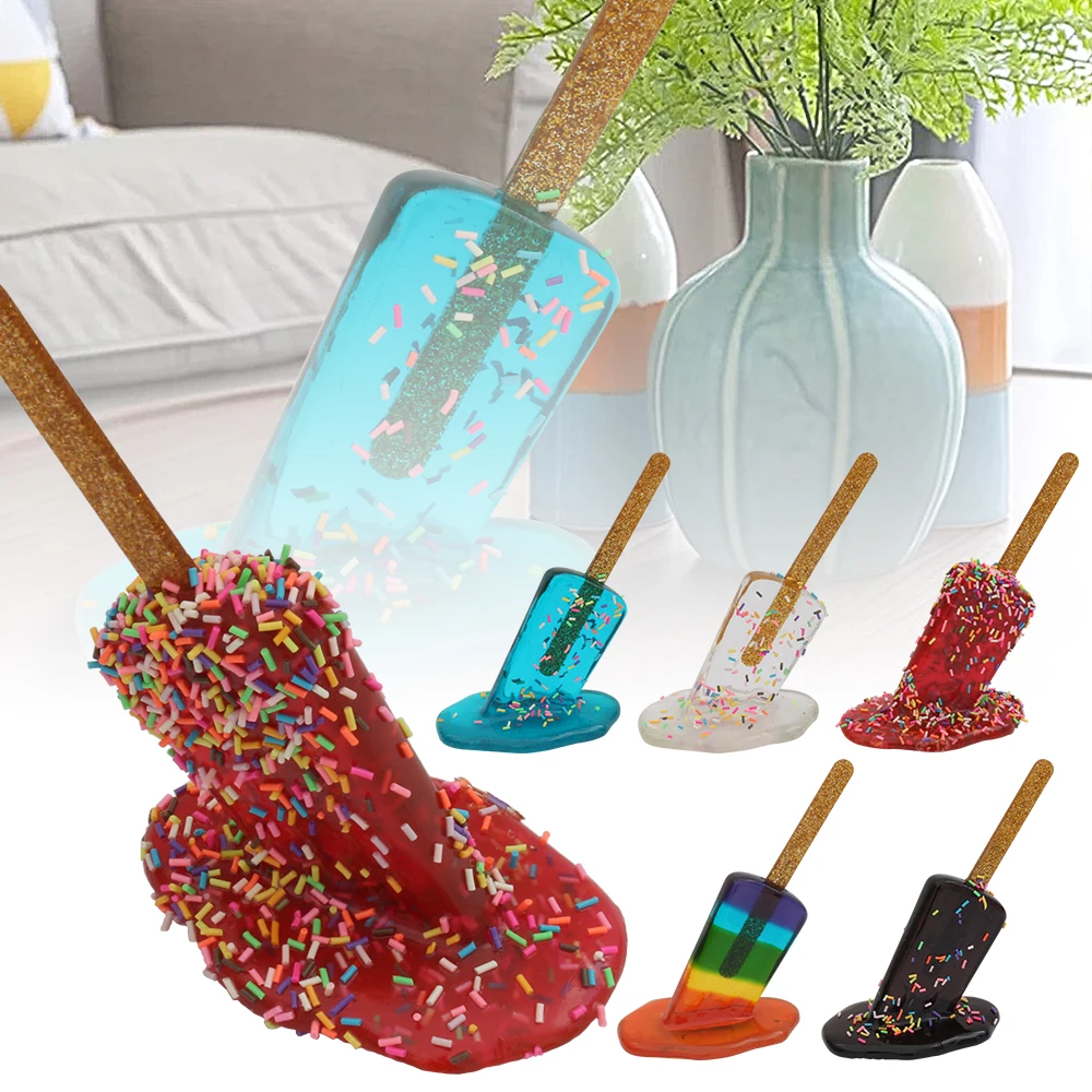 

Love Ice Novel Kids Home Creative Resin Family Room Handmade Cream Melting Jewelry Art Decor Accessories Decoration