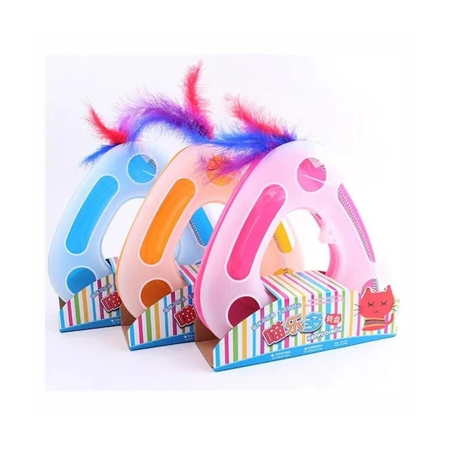 

Happy Circle Triangle Interactive Cat Toy 25x23x36 Cm 400048717