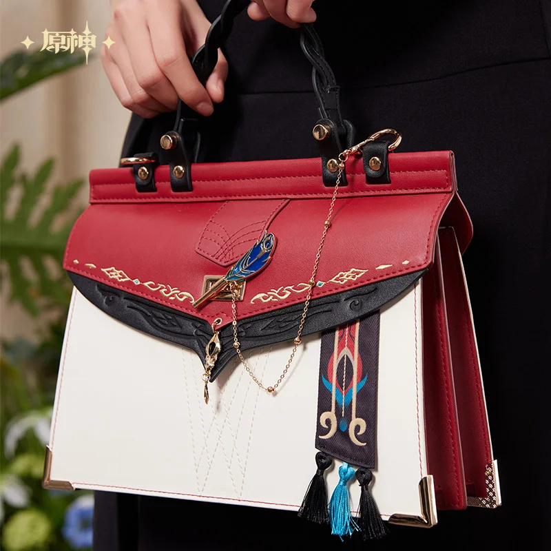 Аниме Genshin Impact Kaveh модная сумка через плечо унисекс для косплея Студенческая