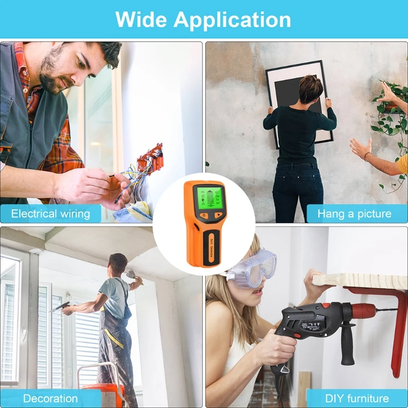 

5 in 1 Wall Scanner Stud Finder Electronic Stud Sensor Beam Finder for Wall Dete