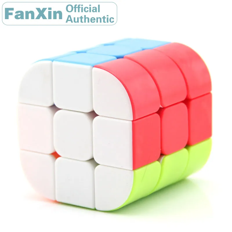 

FanXin 3x3x3 цилиндрический магический куб-колонна профессиональная скоростная головоломка извивающийся мозговик антистресс обучающие игрушки для детей