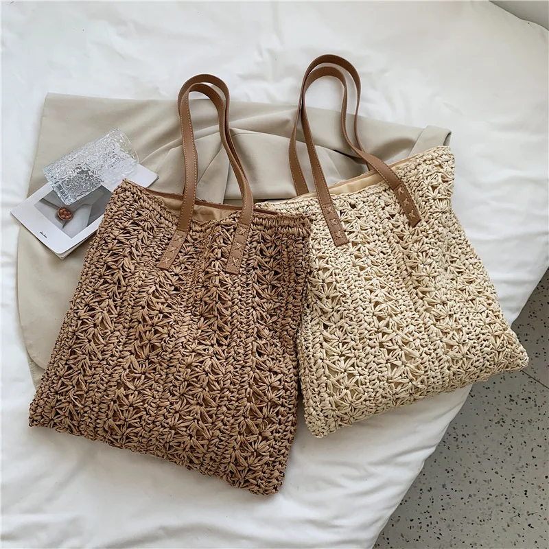 

Bags for Women2022 New Woven Large-capacity Simple Underarm Tote Bag Famous Luxury Designer One-shoulder Messenger Handbag Cc Gg