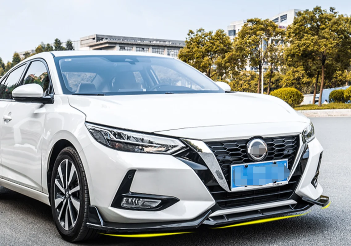 Передний бампер спойлер защитная пластина комплект для губ сплиттер карбоновая