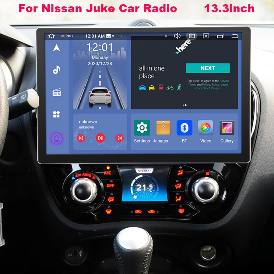 

256G 13.3inch 2din Stereo Car Radio For Nissan Juke Android Auto Car Multimedia Player GPS Navigation Head Unit Wifi Carplay