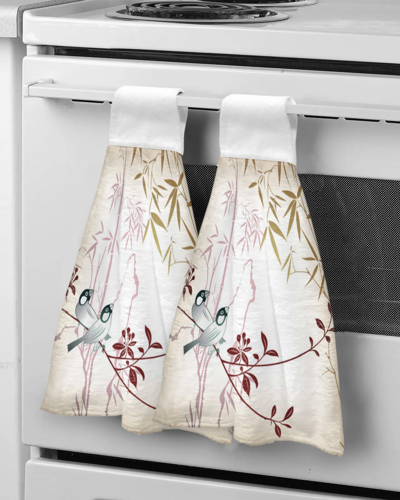 

Bird On A Branch Vintage Hand Towel For Child Absorbent Microfiber Kitchen Towel Tableware Cleaning Towel Kitchen Tools