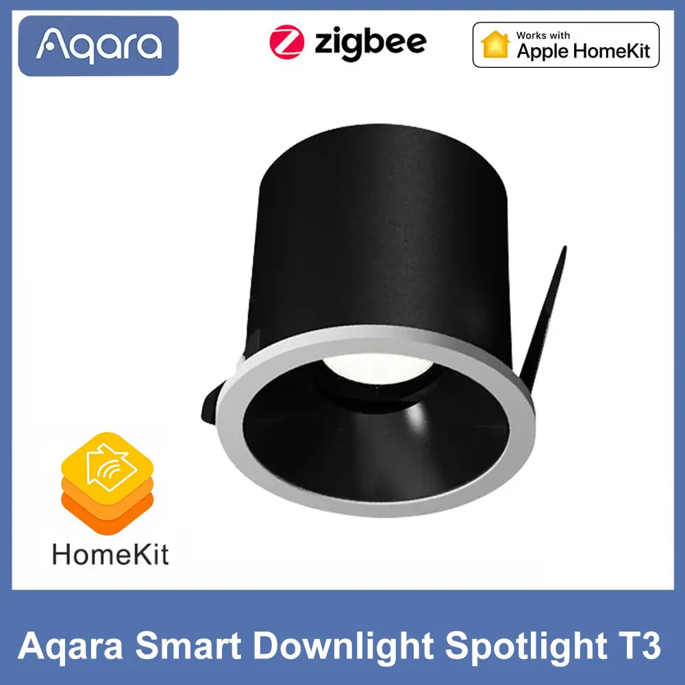 Умный прожектор Aqara T3 Zigbee 3 0 точечные светильники с затемнением круглый