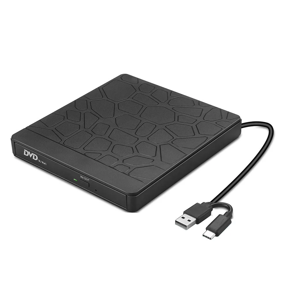 

USB 3.0 External DVD CD Writer Drive Burner ROM Disk Reader Portable VCD Player Optical Drives Dual Port